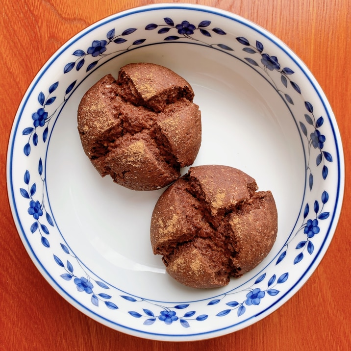 グルテンフリーのココア豆腐パン